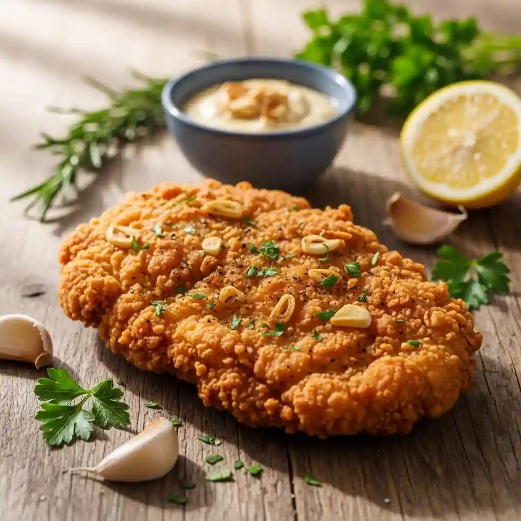 Garlic Chicken Fried Chicken