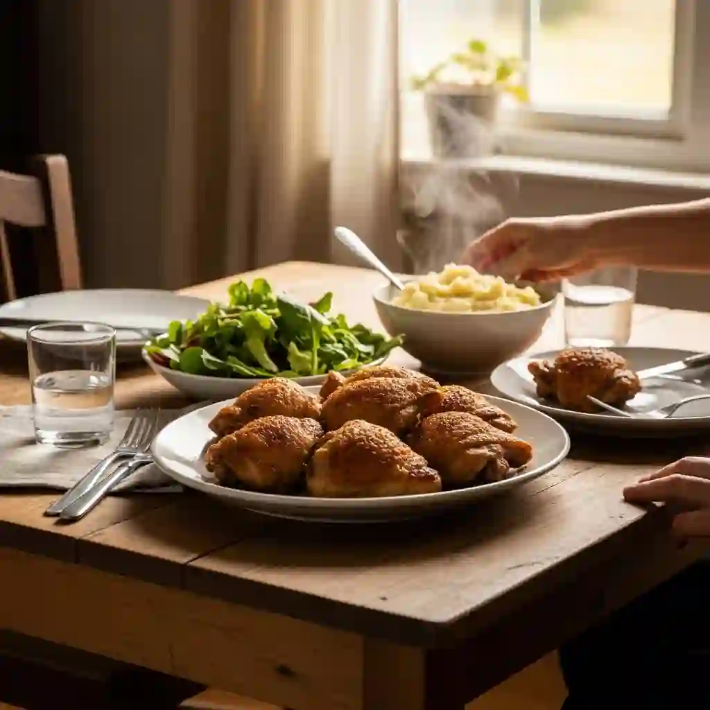 Crispy Baked Chicken Thighs