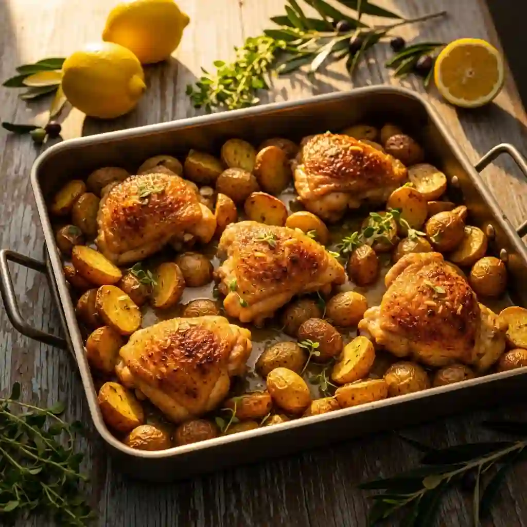 Greek Lemon Chicken and Potatoes