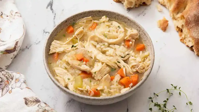Chicken, Rice, and Vegetable Soup