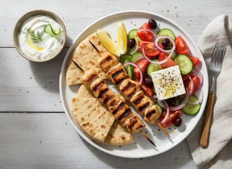 Chicken Souvlaki with Tzatziki Sauce